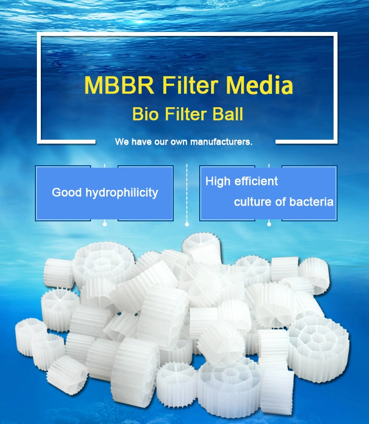 PE06 Bio Filter Aquarium Media Filtration Bio Media Mbbr for Water Treatment