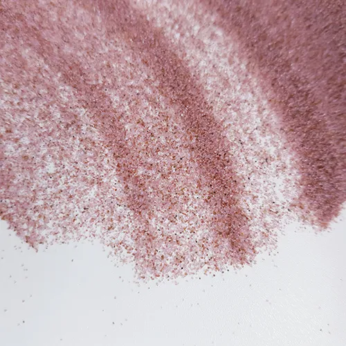 Flussrosa Granat zum Sandstrahlen von 30/60 Mesh mit geringem Staubgehalt