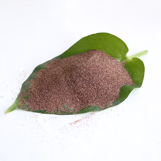 Guter Preis 20/40 30/60 80 Mesh Granatsand zum Wasserstrahlschneiden und Sandstrahlen